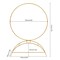 Round Archway Stand Wedding Arch Frame Flower Balloon Backdrop Decor Rack